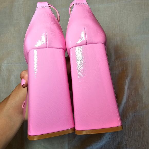 Steve Madden Hot Pink Veronika Platform Sandal sz 9.5 - Picture 9 of 10